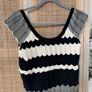 Black and White Women's Top